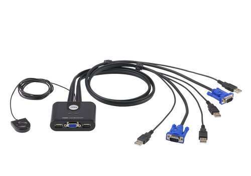 ATEN CS22U KVM switch Black – image 1