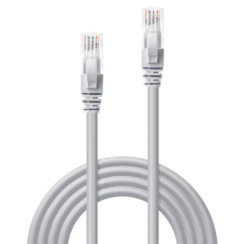 LINDY 10m CAT6 U/UTP Snagless Gigabit Network Cable. Grey, afbeelding 3