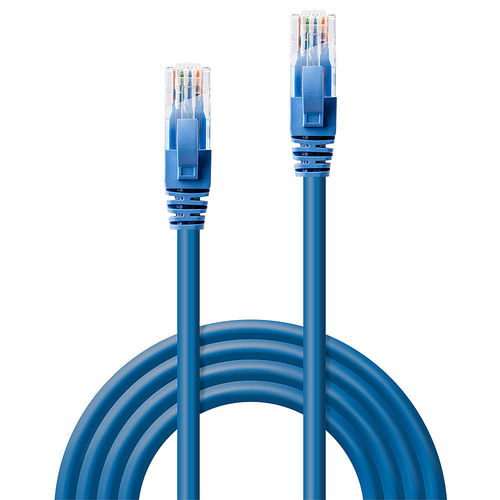 LINDY 0.3m CAT6 U/UTP Snagless Gigabit Network Cable. Blue, afbeelding 3