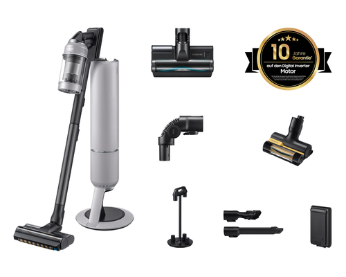 Samsung Bespoke AI Jet PetPRO mit All-in-One Clean Station, 770 W Motorleistung, Pebble Gray VS80F28ELP/WD – Foto 2 von 10