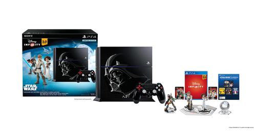 Sony PlayStation 4 500 GB + Disney Infinity 3.0 Wi-Fi Melns