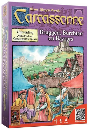 999 Games Carcassonne: Bruggen, Burchten en Bazaars 30 min Stalo žaidimo plėtinys