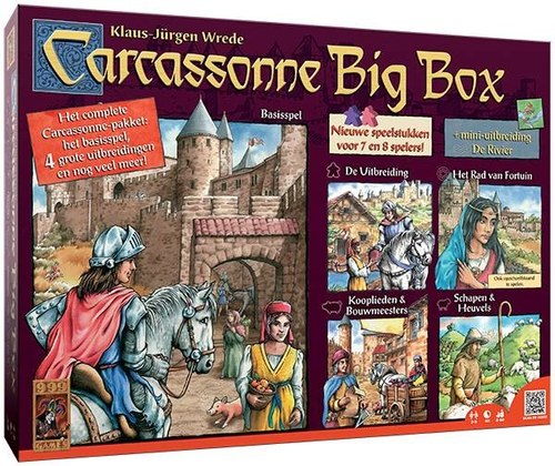 999 Games Carcassonne - Big Box 2 Stalo žaidimas Strategija
