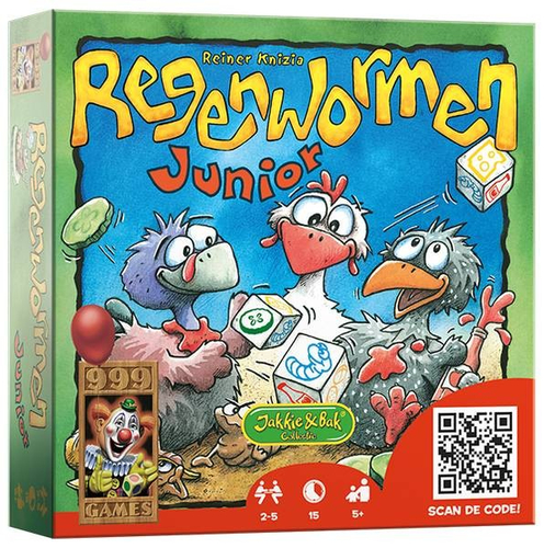 999 Games Regenwormen Junior Galda spēle Lauciņu spēle
