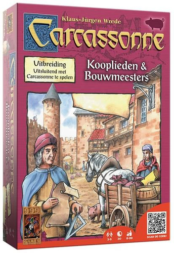999 Games Carcassonne: Kooplieden & Bouwmeesters 30 min Stalo žaidimo plėtinys