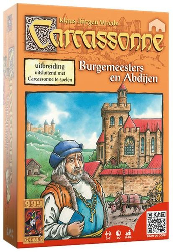 999 Games Carcassonne: Burgemeesters en Abdijen 30 min Stalo žaidimo plėtinys