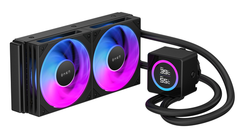 HP OMEN Modular 240mm LCD Liquid Cooler - Black – image 2