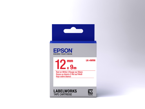 Epson LabelWorks LK-4WRN - Rood op wit, afbeelding 2