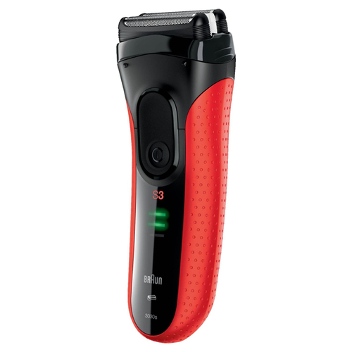 Braun 3030s Foolium pardel Trimmer Must, Punane