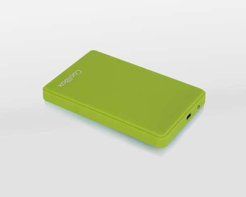 CoolBox SlimColor2542 HDD/SSD korpuss Zaļš 2.5