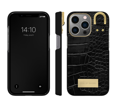 iDeal of Sweden Atelier Case iPhone 13P Black Croco – image 1