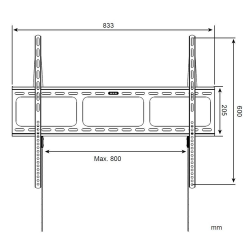 Techly ICA-PLB 860 soporte para TV 2,03 m (80") Negro