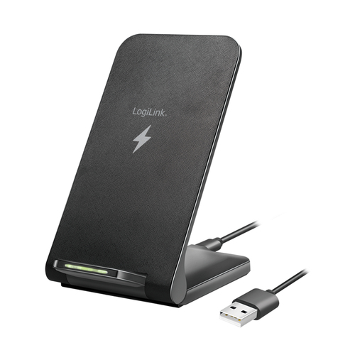 LogiLink PA0315RF mobile device charger Smartphone Black USB Wireless charging Fast charging Indoor