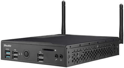 Shuttle XPC slim Barebone DS10U, Celeron 4205U, 1xHDMI,1xDP,1x VGA, 2x LAN,1xCOM, 8x USB, fanless, 24/7 permanent operation – image 7