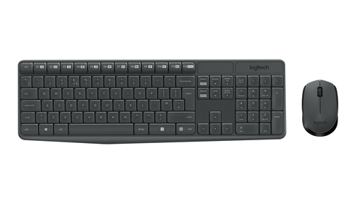 Logitech Desktop MK235 Wireless [DE] dark grey