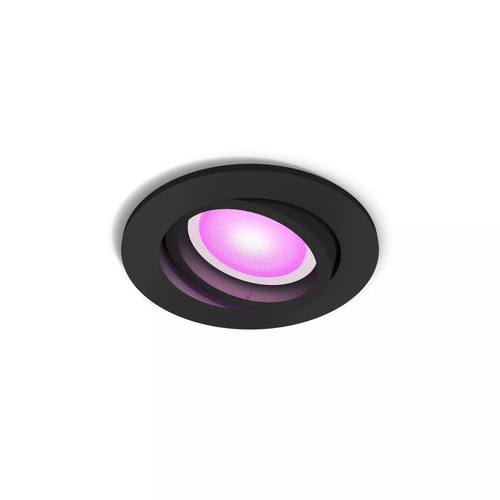 Philips Hue Centura inbouwspot White and Color - rond - Zwart