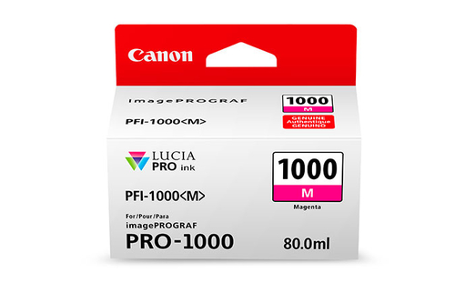 Canon PFI1000M Magenta Standard Capacity Ink Cartridge 80ml - 0548C001