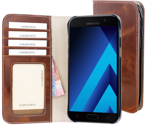 Mobiparts Excellent Wallet Case Samsung Galaxy A5 (2017) Oaked Cognac