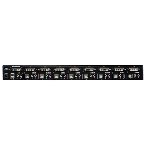 LINDY 8 Port KVM Switch PRO USB 2.0 Audio DVI-I Single-Link, afbeelding 2