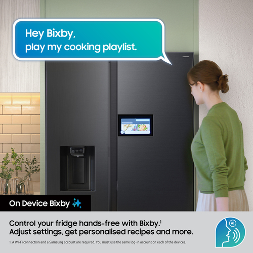 Samsung Series 9 RS90F64EDFEU Black Freestanding Side-By-Side Fridge-Freezer - Plumbed-In Ice & Water - image 5