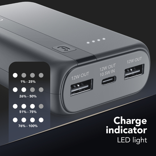 Cellularline ESSENTIAL 10000 POWER BANK GREY – image 4