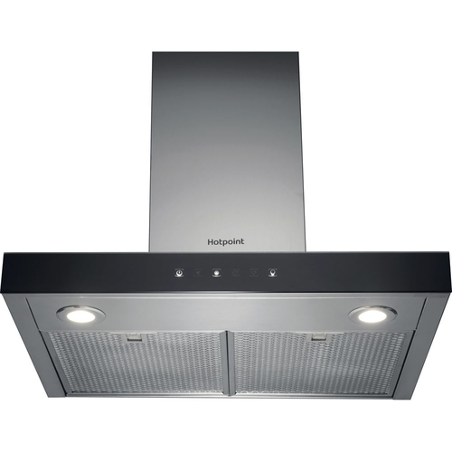 Hotpoint PHBS6.8FLTIX Wall-mounted Black, Stainless steel 757 m³/h