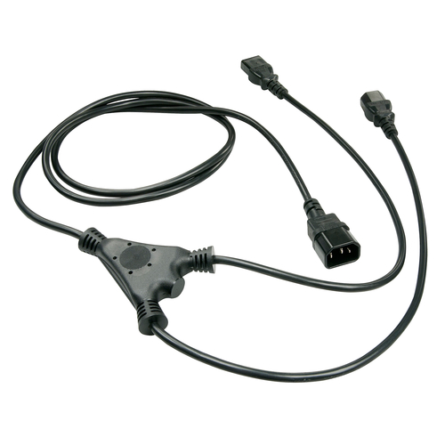 LINDY 2m IEC Splitter Cable IEC C14 to 2 x IEC C13, afbeelding 2