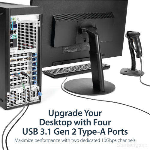 StarTech.com 4 Port USB 3.1 PCI-e Card - 10Gbps - 4x USB w/ Two Dedicated Channels - PCI Express Expansion Card / Adapter – image 8
