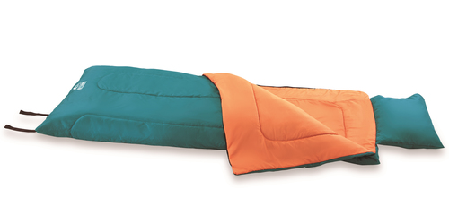 Bestway 68055 magamiskott Ristkülikukujuline magamiskott Polüester Roheline, Oranž