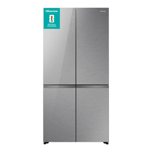 Hisense KitchenFit RQ768N4GVE Smart Fridge Freezer - Silver Glass, Silver/Grey - image 2