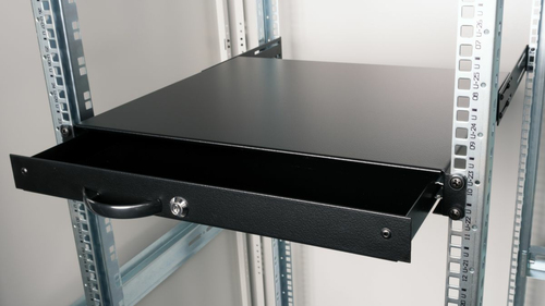 Equip schuiflade 19" voor Serverschränke 1U, afsluitbaar zwart, afbeelding 4