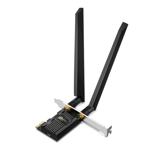 Archer TXE72E ADAPTADOR INALAMBRICO PCIe TP-LINK ARCHER TXE72E WI-FI 6E AXE5400 TRIBANDA 6GHz+5GHz+2.4GHz BT 5.2 2 ANTENAS FIJAS UPC 840030708381