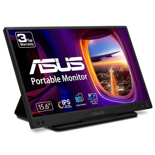 Asus Zenscreen MB166C 15.6" Fhd Ips LED Portable Monitor - USB-C Connectivity, Eye Care Tech - image 1