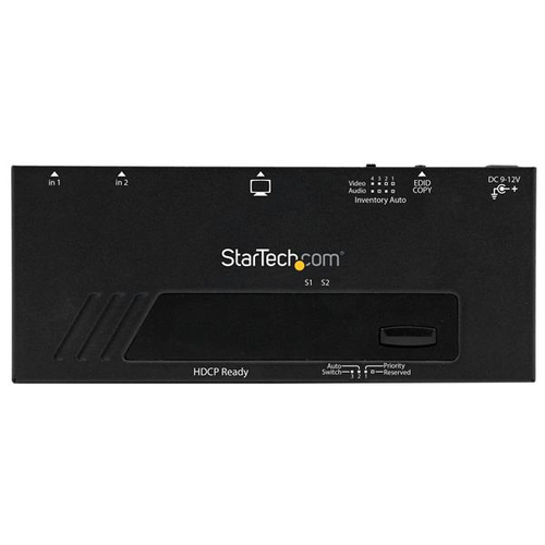 StarTech.com 2 Port HDMI w/ Automatic and Priority ing - 2 In 1 Out HDMI Selector Automatic Priority ing - 1080p (VS221HDQ) Video-/audioswitch HDMI – billede 2