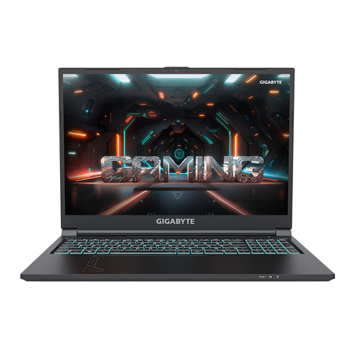 GIGABYTE G6 KF-73ES894KD ноутбук Intel® Core™ i7 i7-13620H 40,6 cm (16") WUXGA 16 GB DDR5-SDRAM 1 TB Твердотельный накопитель (SSD) NVIDIA GeForce RTX 4060 Wi-Fi 6E (802.11ax) Free DOS Черный