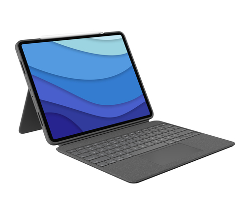 Logitech Combo Touch QWERTZ Alemán Smart Connector Gris