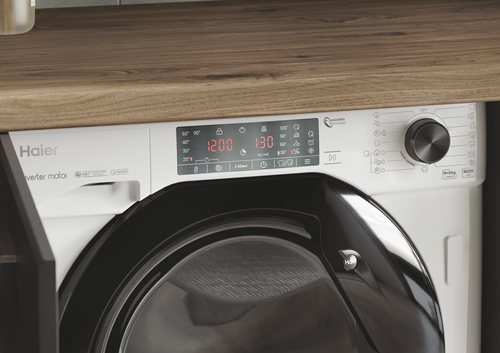 Haier Series 4 HWDQ90B416FWB washer dryer Built-in Front-load White – image 6