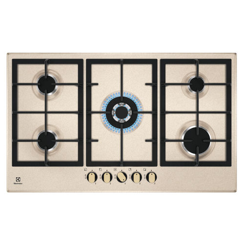 Electrolux KGS9536RS Песочный Встроенный 90 cm Газовый 5 зона(ы)