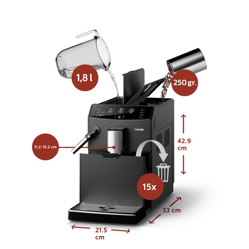 Philips 3000 series HD8827/01 coffee maker Fully-auto Espresso machine – image 5