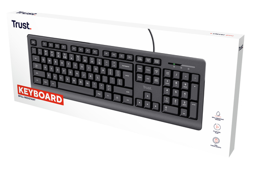 Trust 24639 keyboard Office USB No US English Black – image 5