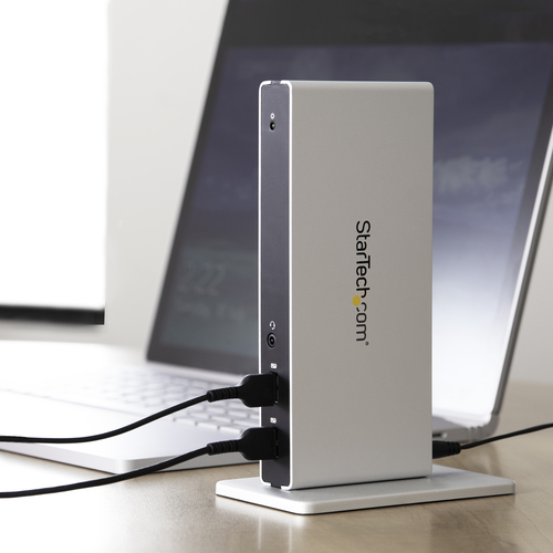 StarTech.com Dual-Monitor USB 3.0 Docking Station with DVI and Vertical Stand – image 6