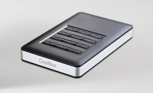 CoolBox COO-SCK253 cieto disku uzglabāšanas sistēma HDD/SSD korpuss Melns, Sudrabs 2.5