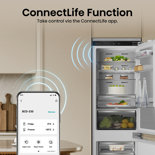Hisense RB5B250SSWC1 177cm Integrated 60/40 Frost Free Fridge Freezer - image 6