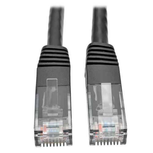 Cable de conexión moldeado Gigabit Cat6 de Tripp Lite (RJ45 M / M), negro, 5 pies - N200-005-BK