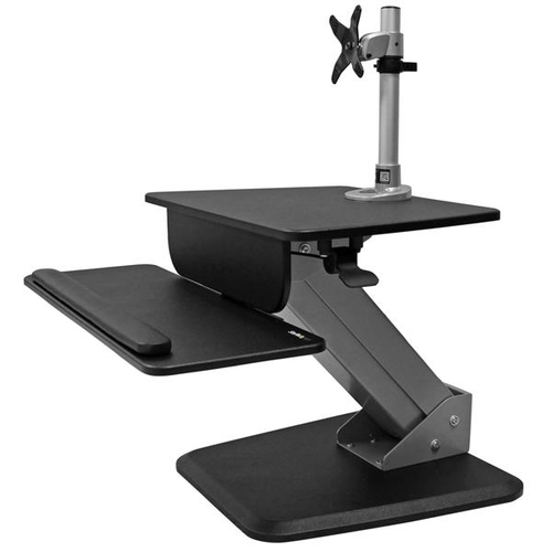 TURN YOUR DESK INTO A SIT-STAND WORKSPACE WITH EASY HEIGHT ADJUSTMENT AND MONITO