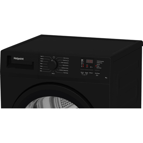 Hotpoint CHDC82BBGDUK 8kg Condenser Dryer in Black B Rated Sensor Dryi - image 5