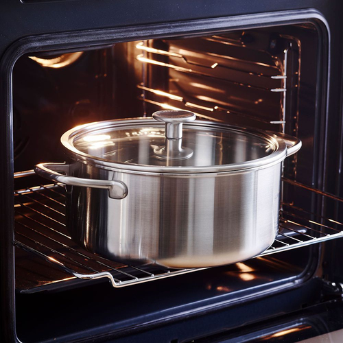 KitchenAid Multi-Ply Stainless Steel Casserole with Lid in Silver Size: 24cm - Silver - image 5