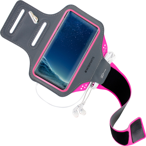 Mobiparts Comfort Fit Sport Armband Samsung Galaxy S8 Neon Pink – image 4