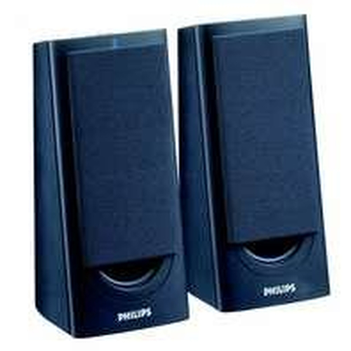 Philips MMS222 Actieve Stereo PC Speakers 2 x 3Watt RMS Bass Reflex Hoofdtelef
