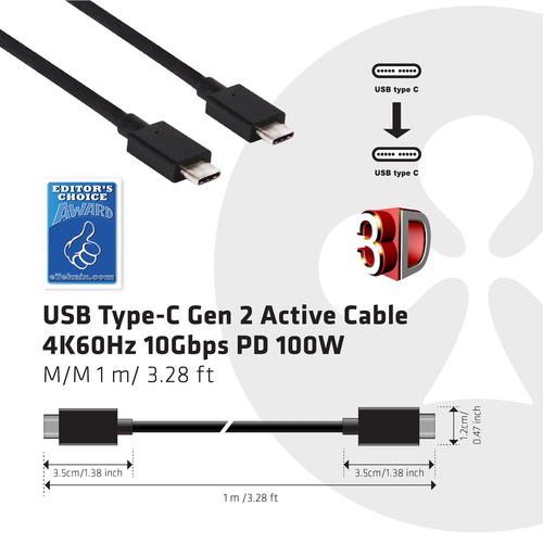 Club 3D CAC-1522 - USB-kabel, afbeelding 5